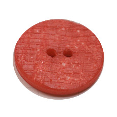 Acrylic Button 2 Hole Textured Speckle 12mm Red