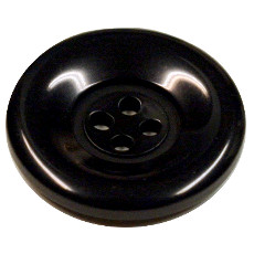 Acrylic Button 4 Hole Marbled 18mm Black