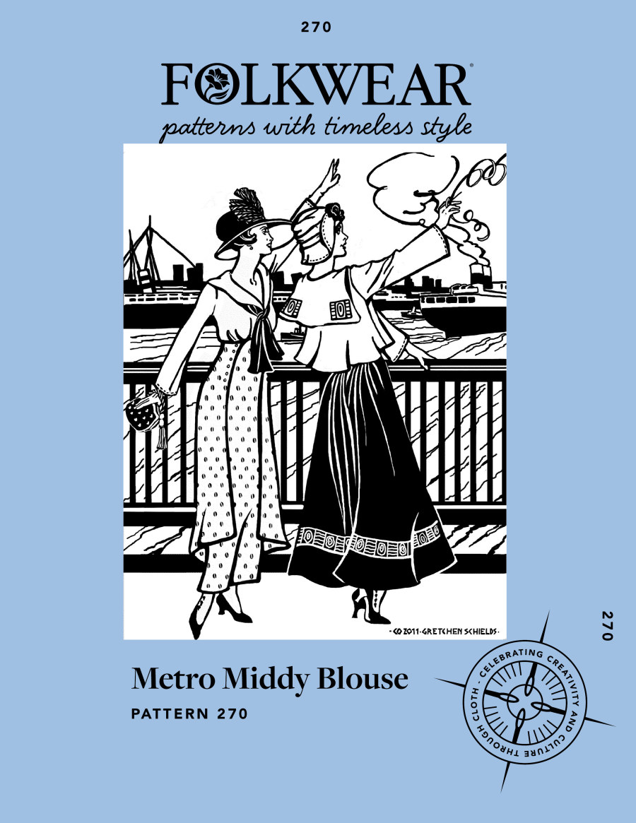 Metro Middy Blouse By Folkwear