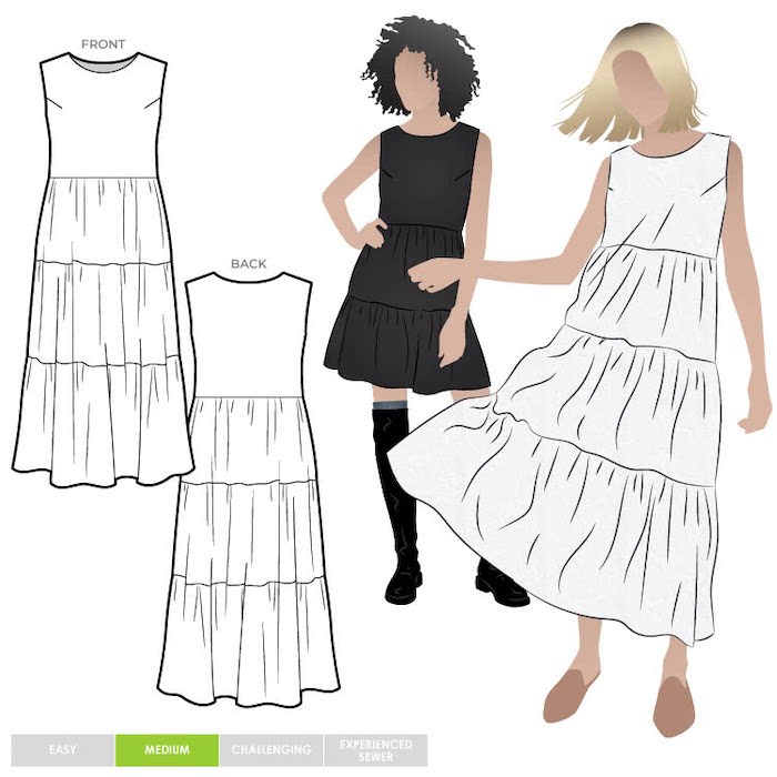 Nova Midi Dress Pattern Size 4-16 By Style Arc