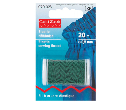 Moss Green Elastic Sewing Thread / Shirring O.5mm X 20m