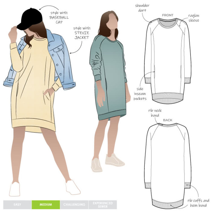 Anderson Knit Dress Pattern Size 4-16 By Style Arc