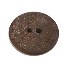 Acrylic Button 2 Hole Textured Speckle 15mm Chocolate