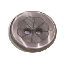 Acrylic Button 2 Hole Engraved 12mm Deep Lilac