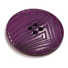 Acrylic Button 4 Hole Deep Ridged 25mm Purple
