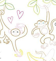 Monkey Love - Sublime Embroidery Transfer &#8987;