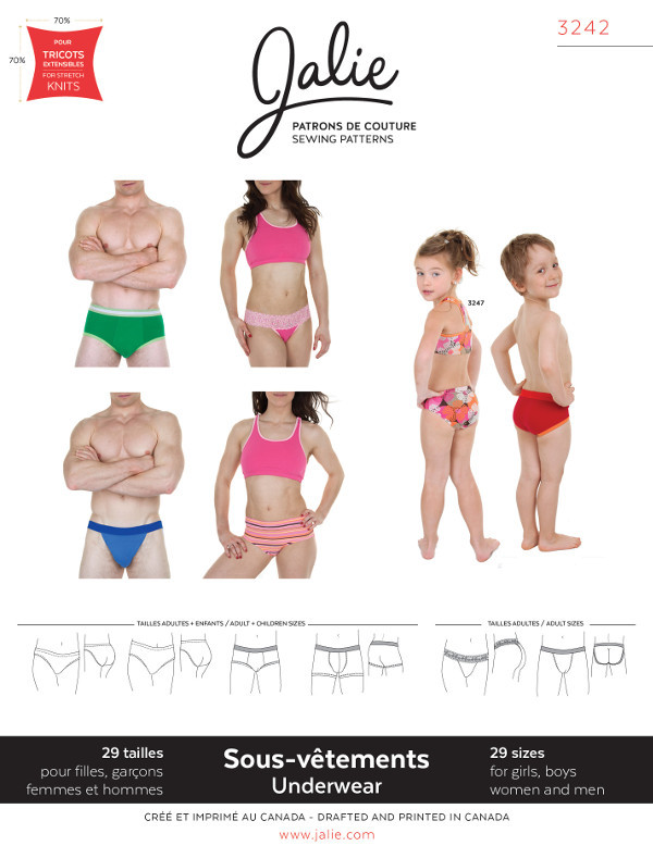Underwear For Men Women And Children Pattern by Jalie