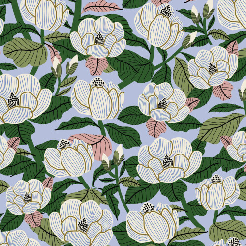 Magnolia from Hidden Thicket by Leah Duncan For Cloud9 Fabrics (Due Jul)