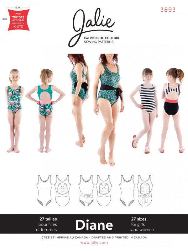 Diane Tank Swimsuit Pattern by Jalie