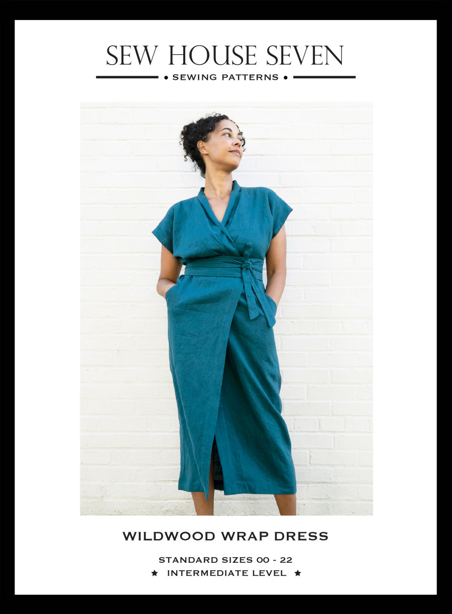 Wildwood Wrap Dress Pattern Size 00-20 By Sew House Seven