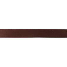 Dark Brown Double Faced Satin Ribbon - 25mm X 25m