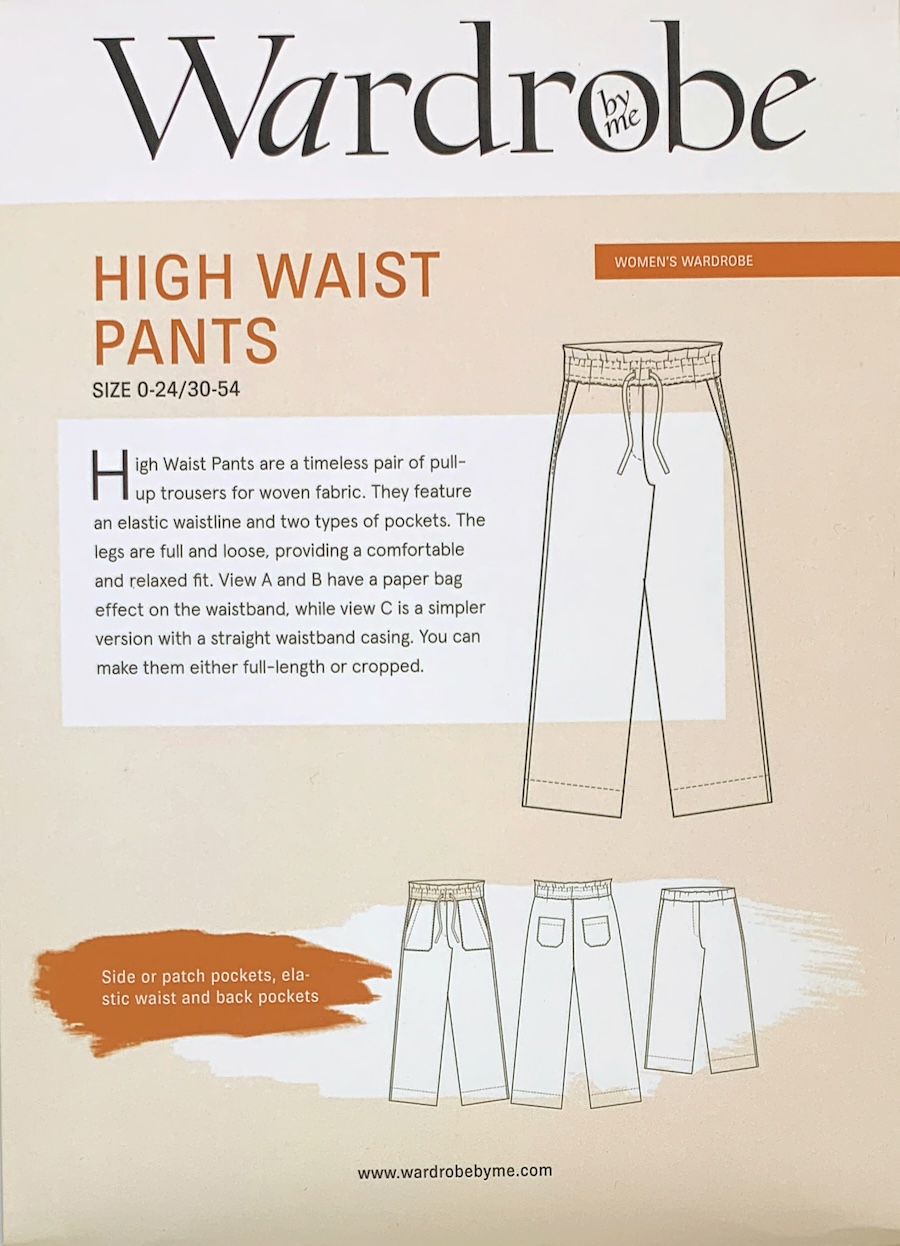 High Waist Pants Pattern By Wardrobe By Me