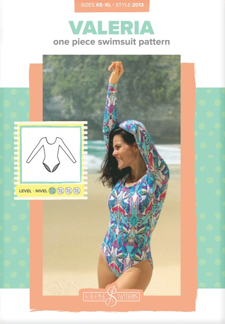 Valeria One Piece Swimsuit Pattern by Sirena Patterns