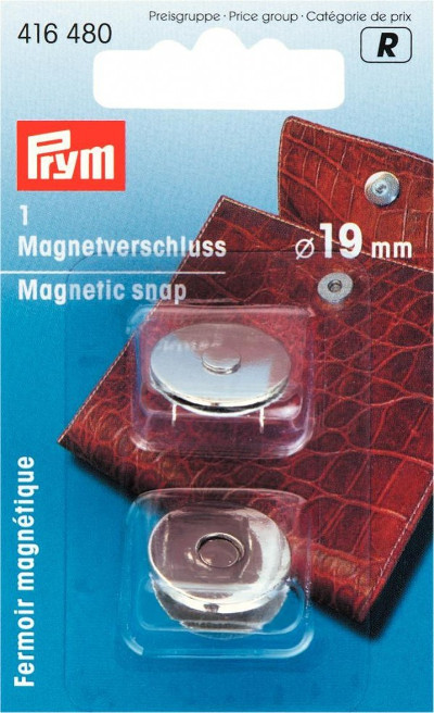 Prym Magnetic Snap 19mm Silver Coloured (Due May)