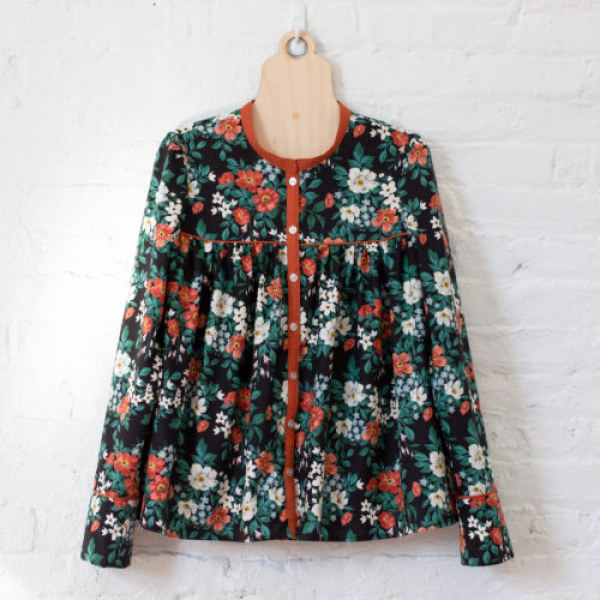 Women's blouse made using Sweet Briar from the range 