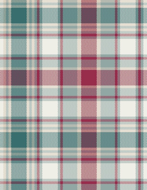 Chevron Plaid Eucalyptus In Flannel From Highlands Flannel By Agf Studio (Avail Jan)