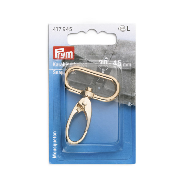 Prym Snap Hook 30 x 45mm New Gold 1 pc (Due Dec)