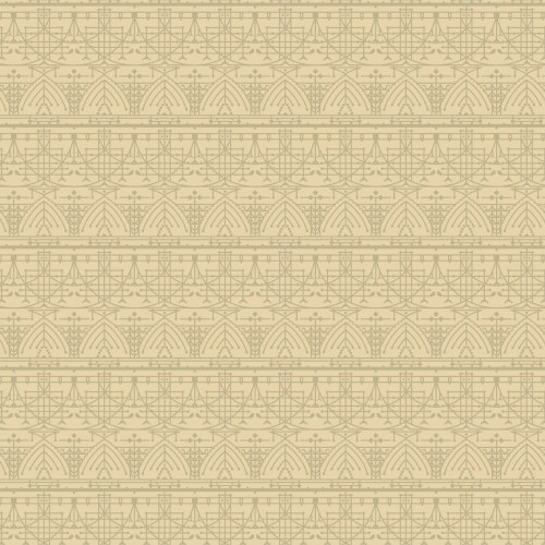 Design B Lemon White from The House Beautiful Inspired by Frank Lloyd Wright for Cloud9 Fabrics (Due May)