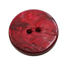 Acrylic Button 2 Hole Textured Without Gloss 18mm Merlot