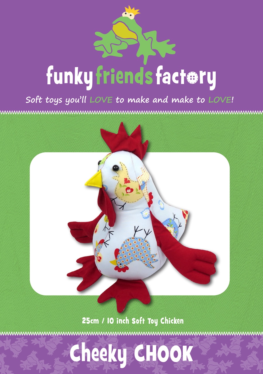 Cheeky Chook / Chicken Pattern By Funky Friends Factory