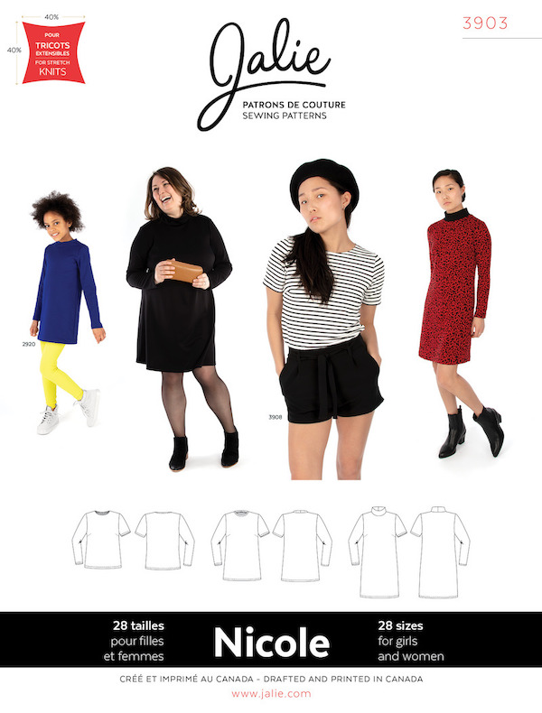 Nicole Shift Dress Tunic And Tee Pattern by Jalie