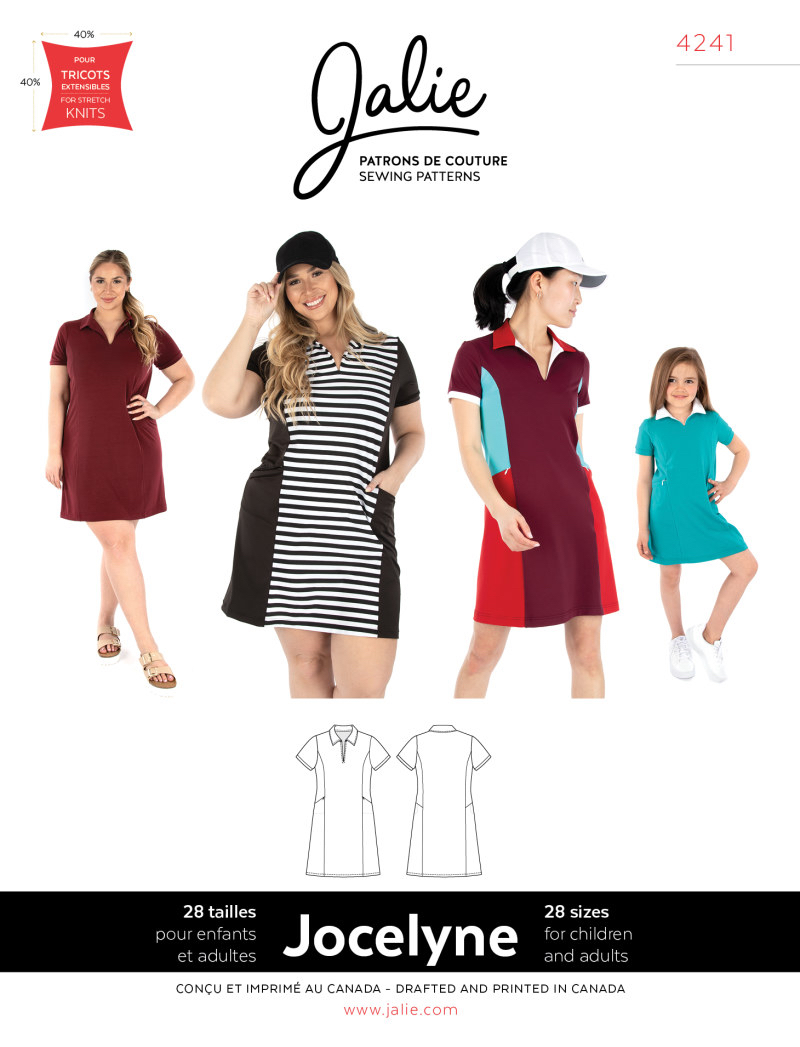 Jocelyne Polo dress by Jalie