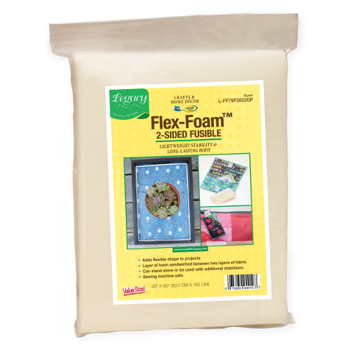 Legacy Flex-foam Flexible Foam Stabiliser 2 Sided Fusible Pack 152cm (60in) X 50cm (20in)