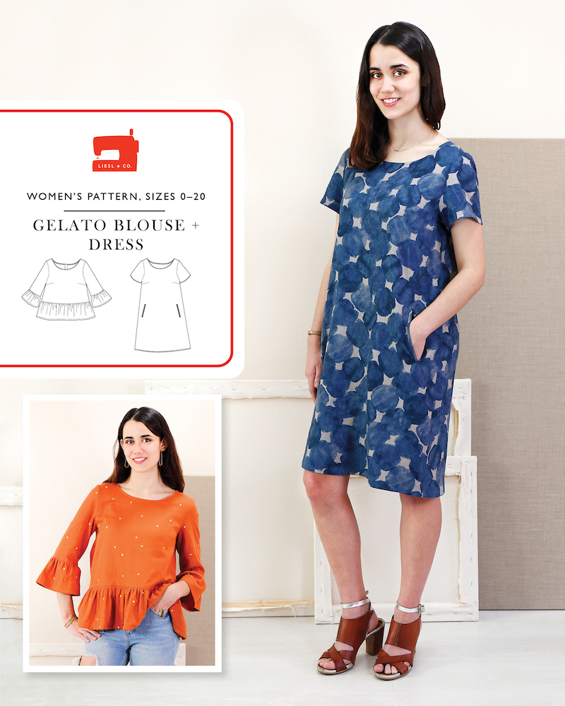 Gelato Blouse + Dress by Liesl + Co Pattern