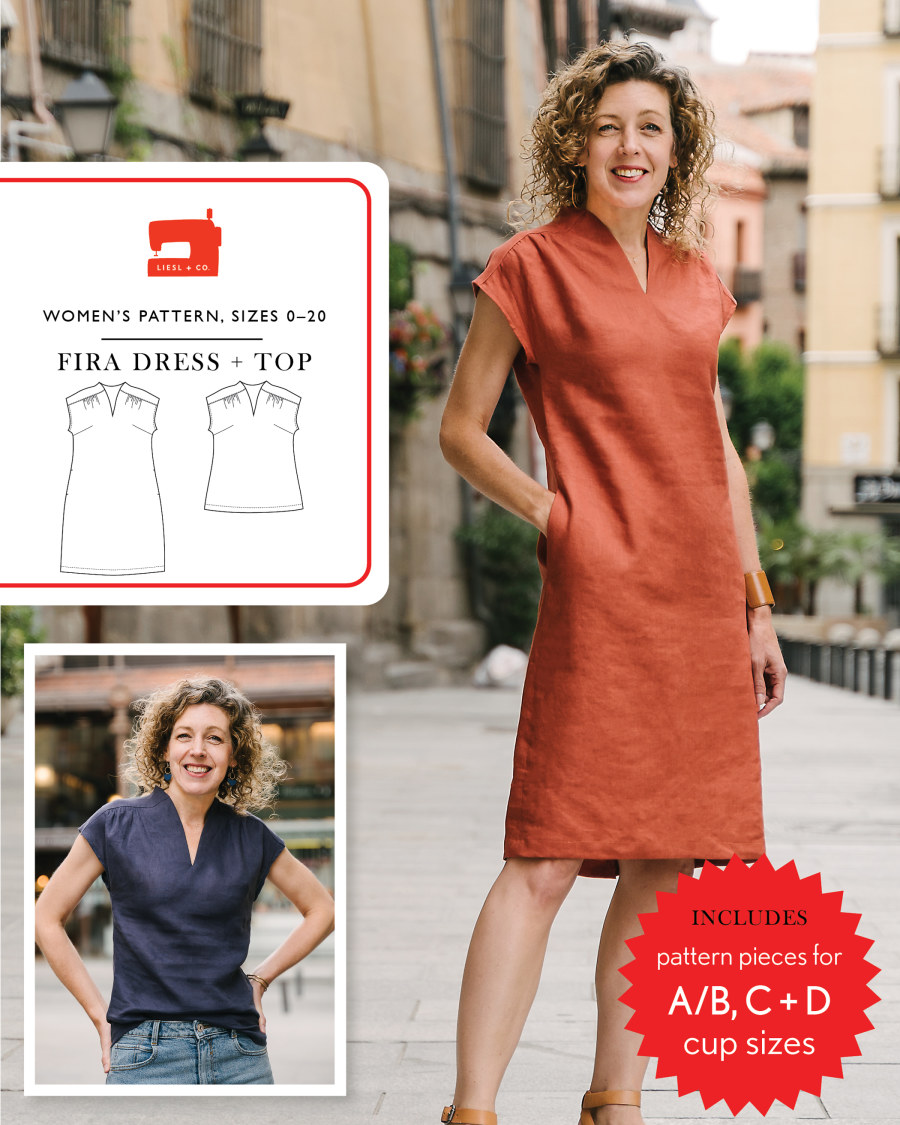 Fira Dress & Top Pattern by Liesl + Co (Due Dec)
