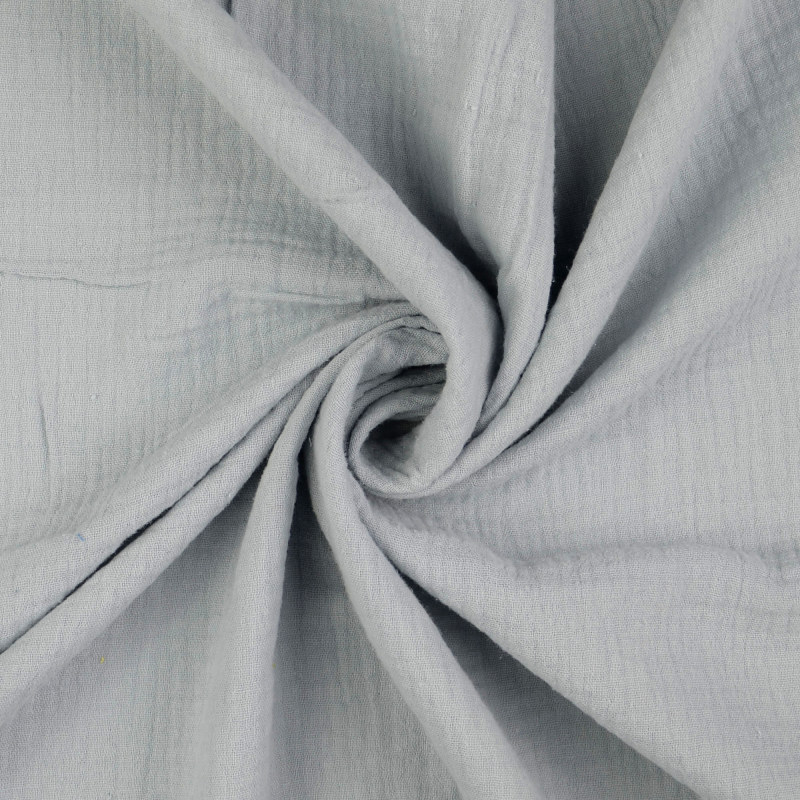 Light Grey Double Gauze from Sakata by Modelo Fabrics