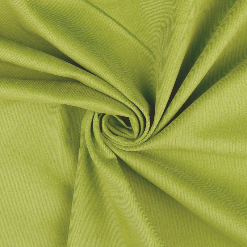 Chartreuse Fine Stretch Needlecord from Hartford by Modelo Fabrics