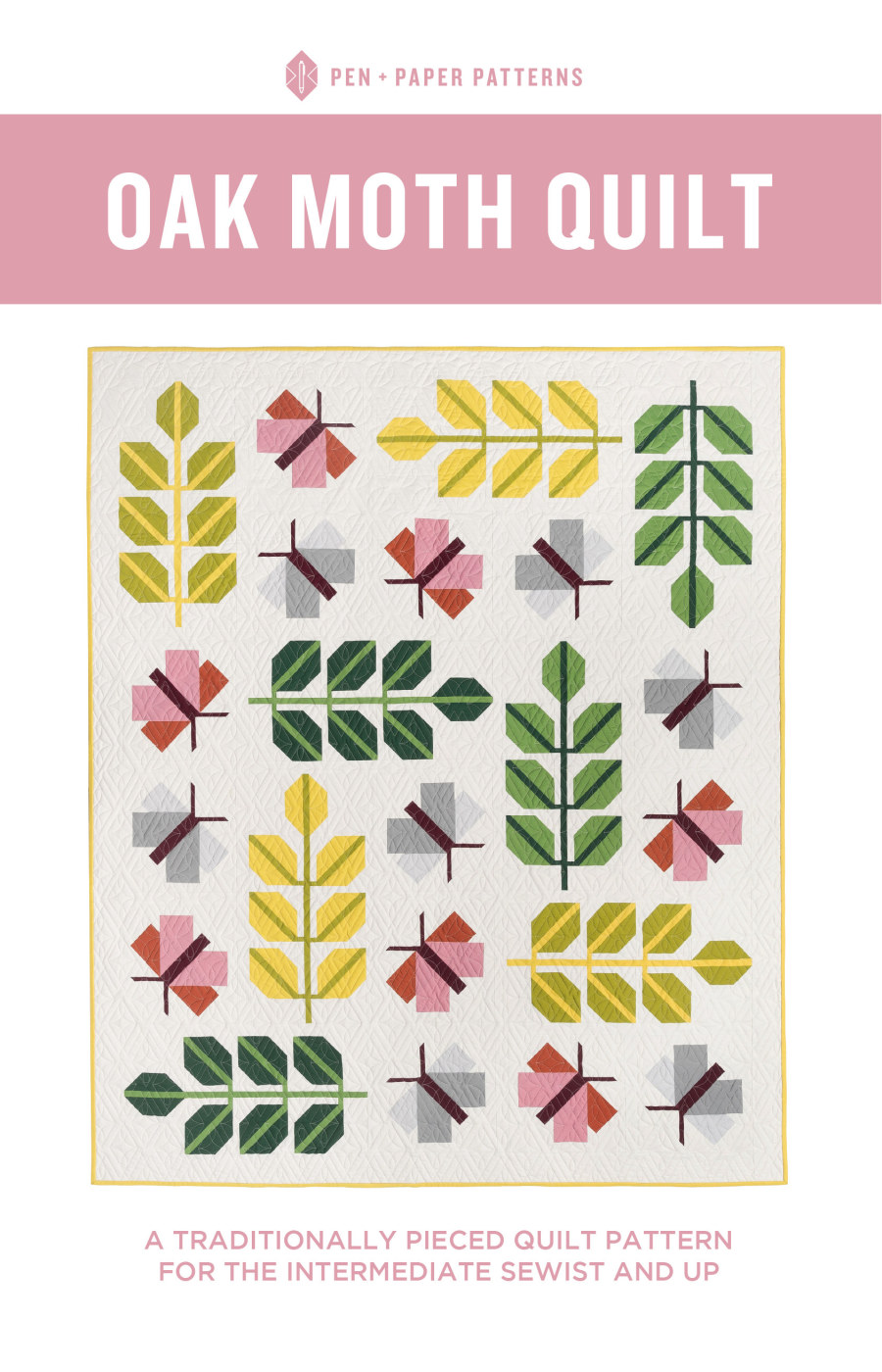 Oak Moth Quilt Pattern by Pen + Paper