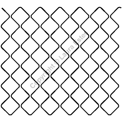 Mock Crosshatch Quilting Stencil Size: 1in or 2.5cm