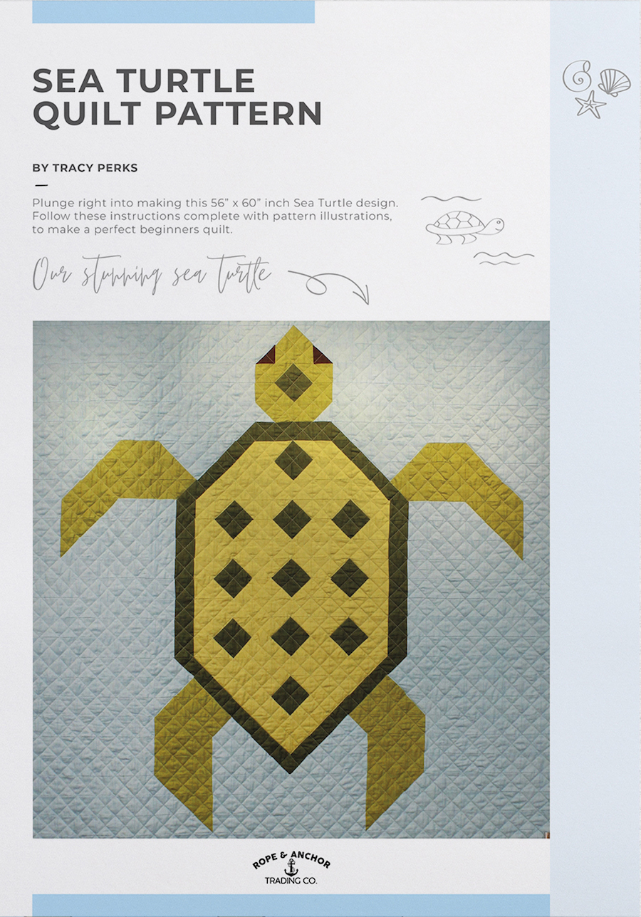 Sea Turtle Quilt Pattern Booklet by Rope & Anchor Trading