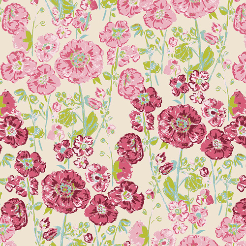 Hollyhocks in Bloom Peony from My Mothers Daughter by Bari J. for AGF