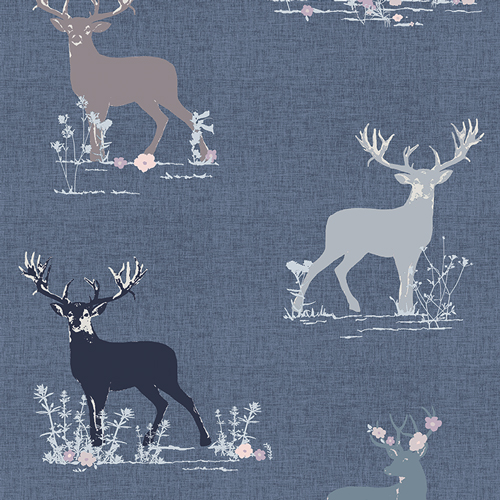 Dear Deer Four from Eclectic Intuition by Katerina Roccella in Cotton for AGF