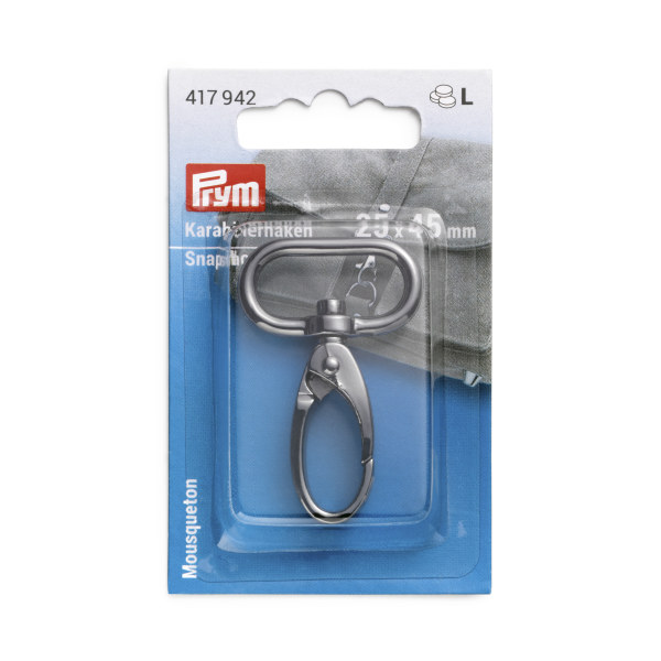 Prym Snap Hook 25 x 45mm Gunmetal 1 pc