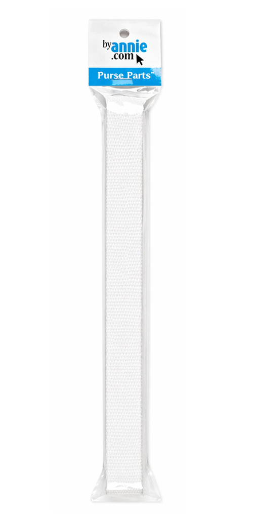 Strapping- 24mm (1in) x 5.5m (6yd)-white - White From ByAnnie (SUP164-1-W-6YD)