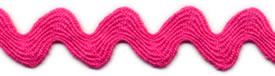 Bright Pink - Ric Rac - Standard 16mm Wide 22m Reel