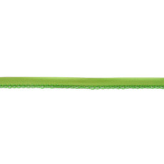 Lime Crochet-edged Poplin Bias Binding Double Fold - 15mm X 25m