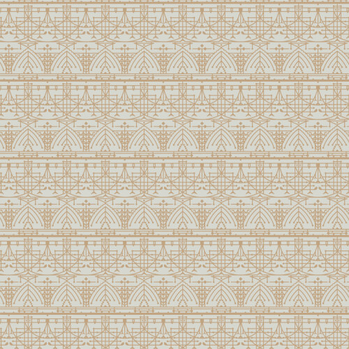Design B Soft Grey from The House Beautiful Inspired by Frank Lloyd Wright for Cloud9 Fabrics
