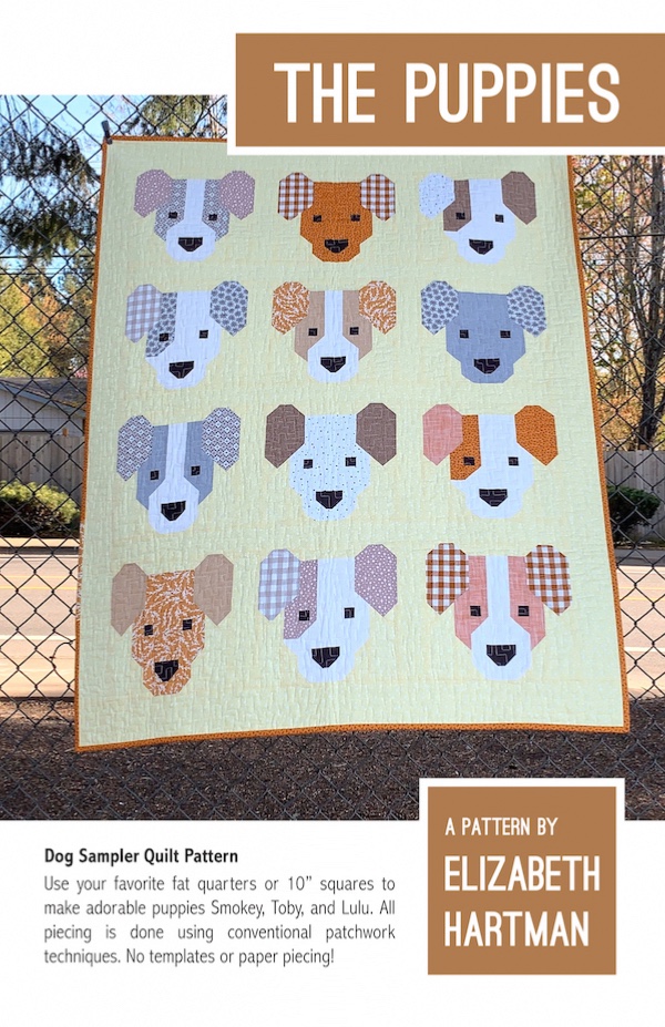 The Puppies Quilt Pattern by Elizabeth Hartman