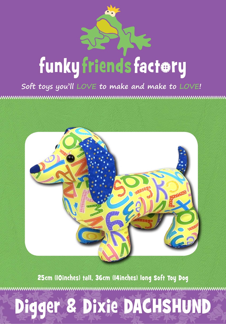 Digger & Dixie Dachshund Pattern By Funky Friends Factory