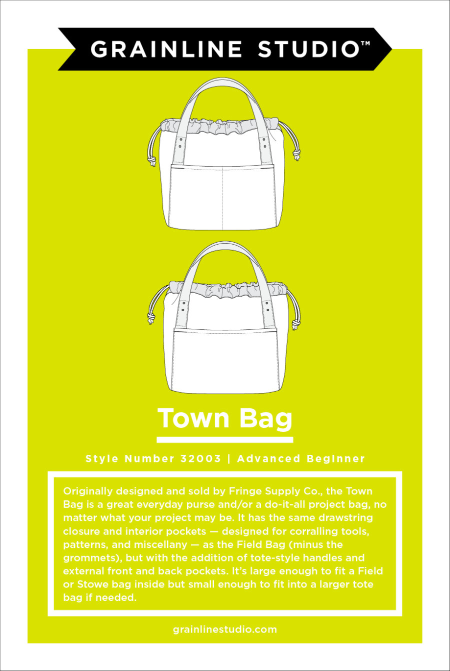 Town Bag Pattern By Grainline Studio (Due Jan)