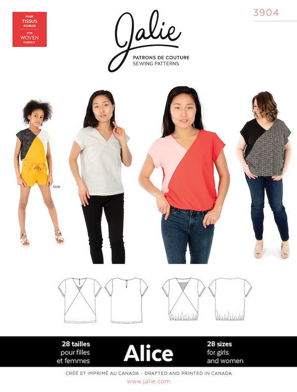 Alice VbyNeck Blouse Pattern by Jalie