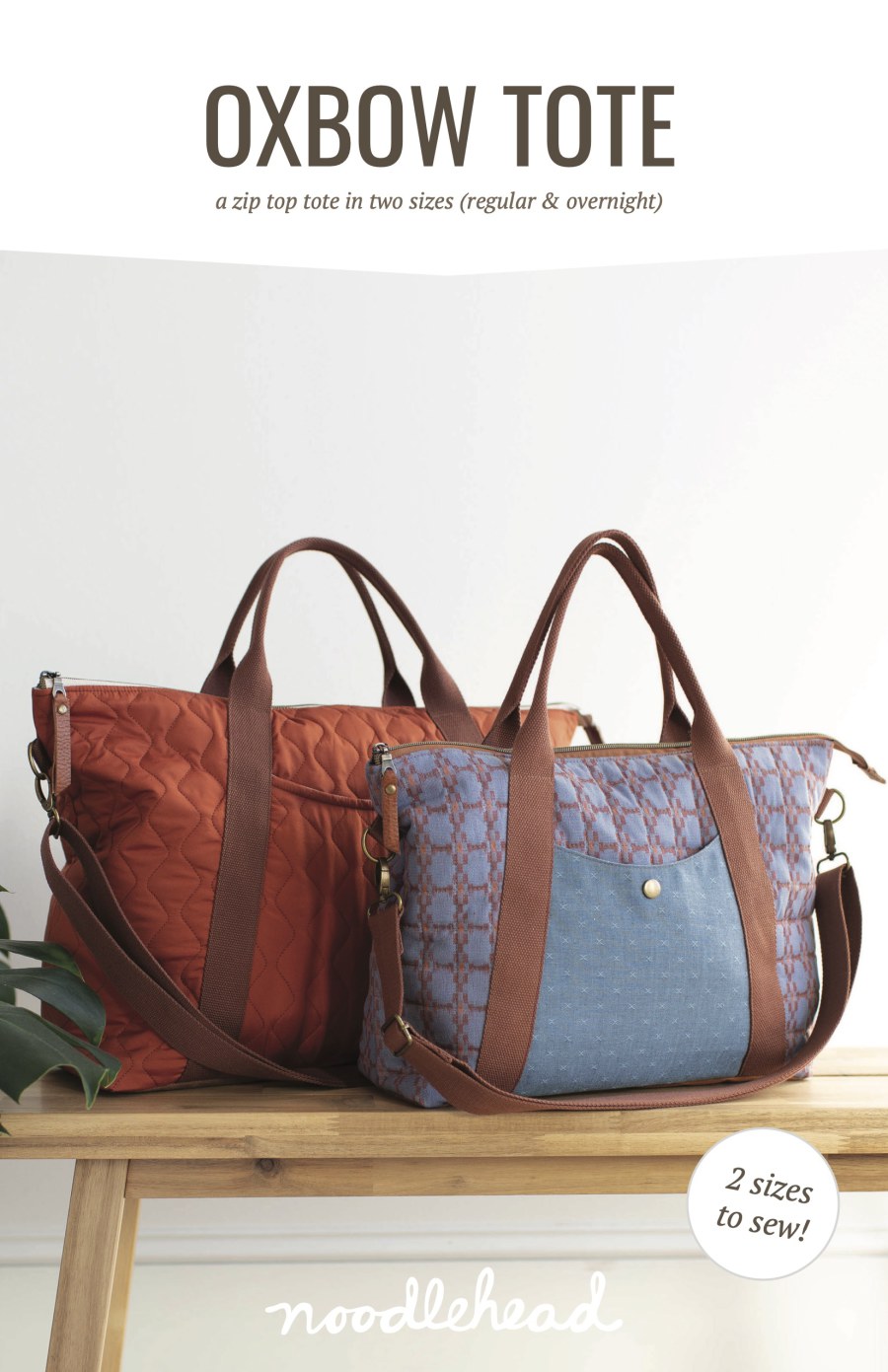 Oxbow Tote Pattern By Noodlehead (Avail Mar)