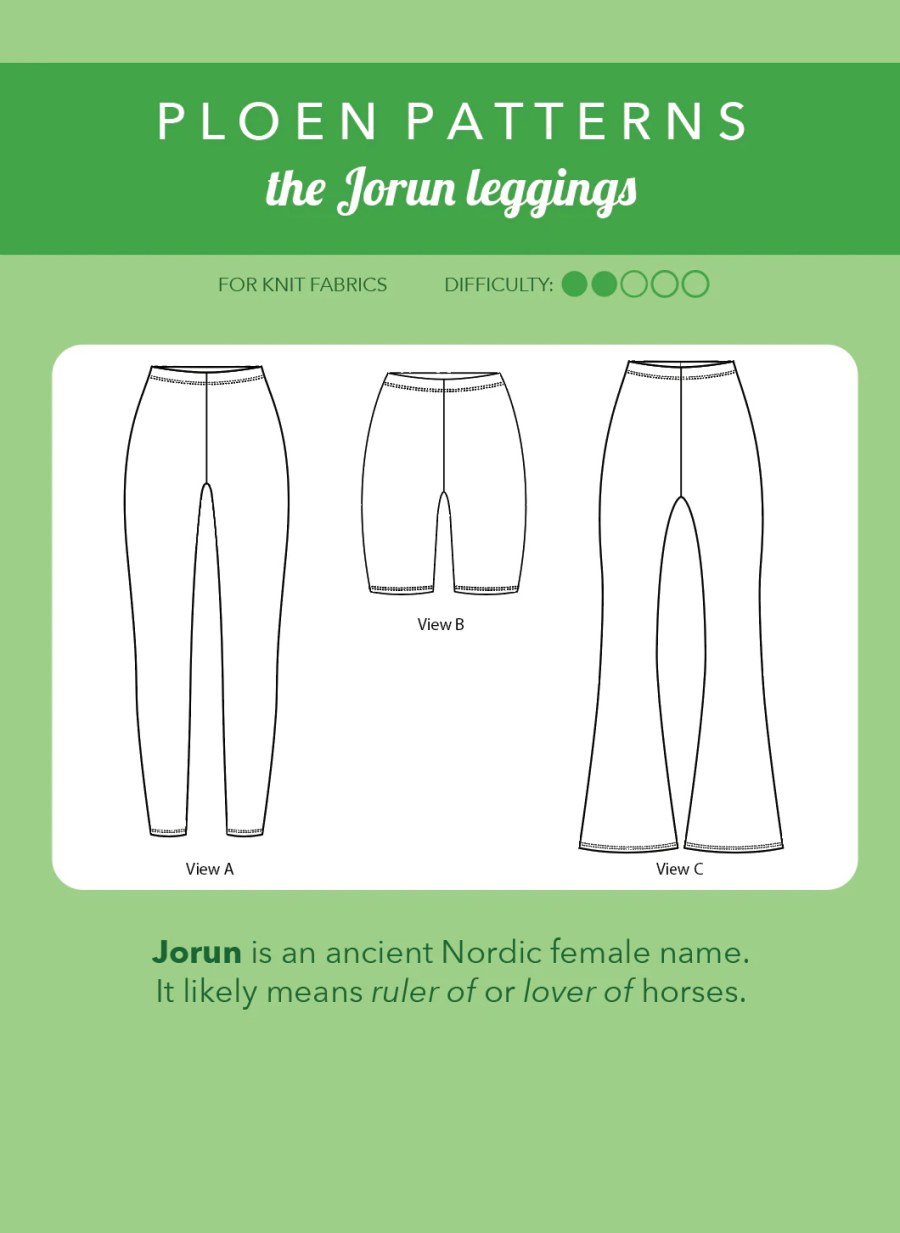 Jorun Leggings Pattern Size 32-50 by Ploen Patterns