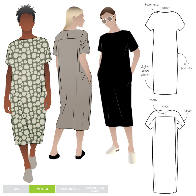 Melba Dress Pattern Size 4-16 By Style Arc