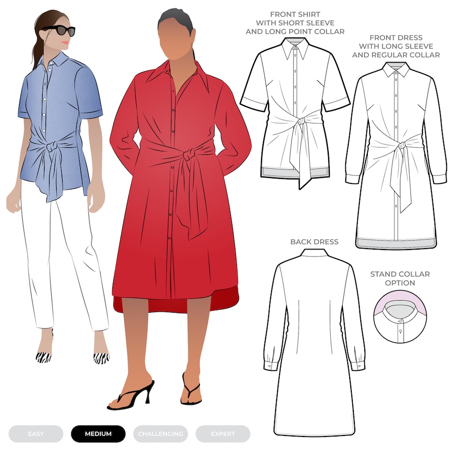 Avon Woven Shirt And Dress Pattern Size 18-30 By Style Arc