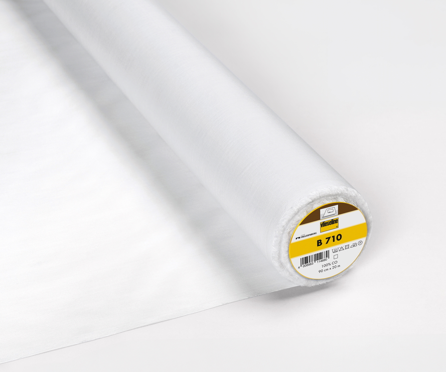 Vlieseline Woven Biodegradable Interlining Light Weight - Fusible 90cm X 25m - White (Avail Dec)